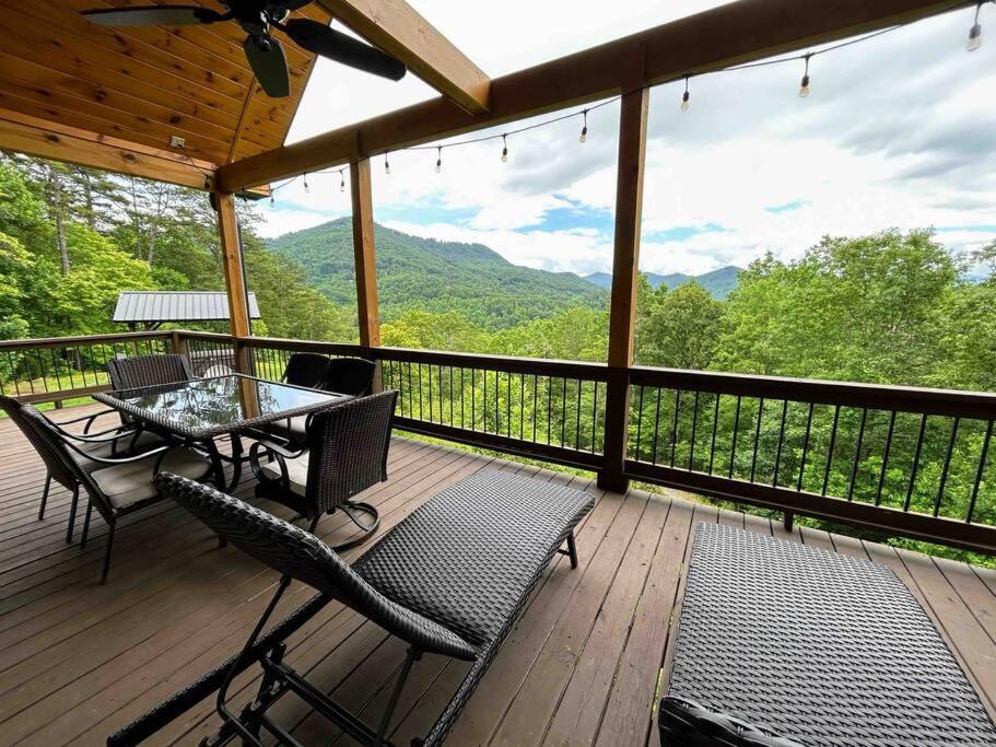 Peace Of Heaven ~ Modern Chic Cabin W/ Majestic Mountain Views Bryson City Eksteriør billede
