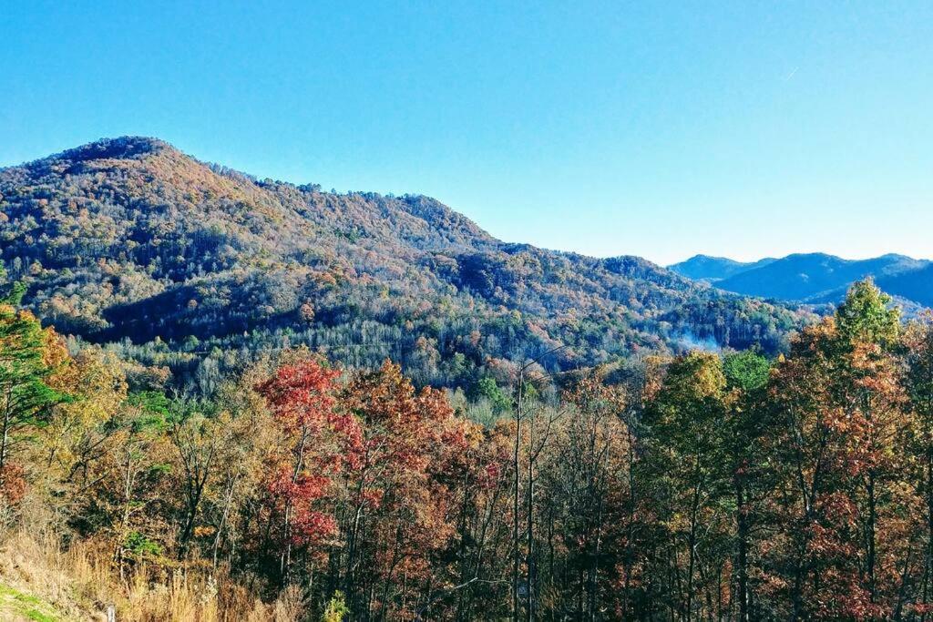 Peace Of Heaven ~ Modern Chic Cabin W/ Majestic Mountain Views Bryson City Eksteriør billede