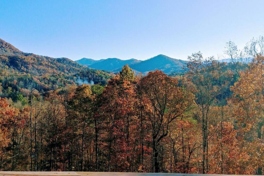 Peace Of Heaven ~ Modern Chic Cabin W/ Majestic Mountain Views Bryson City Eksteriør billede