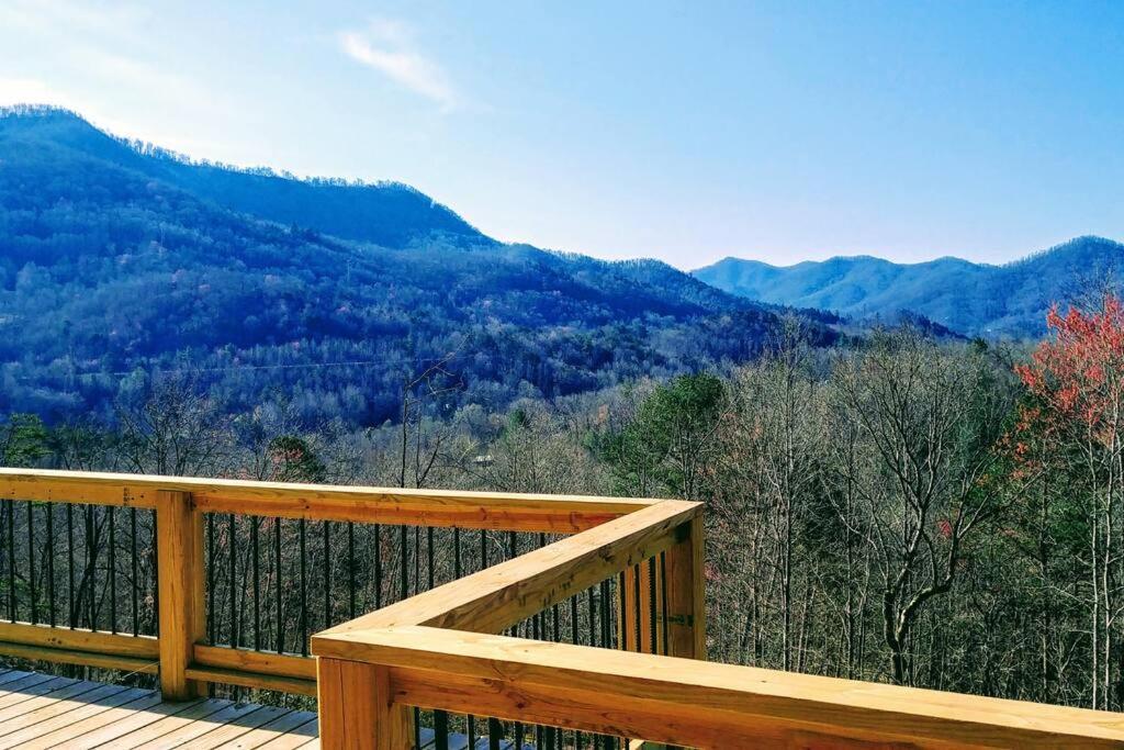 Peace Of Heaven ~ Modern Chic Cabin W/ Majestic Mountain Views Bryson City Eksteriør billede
